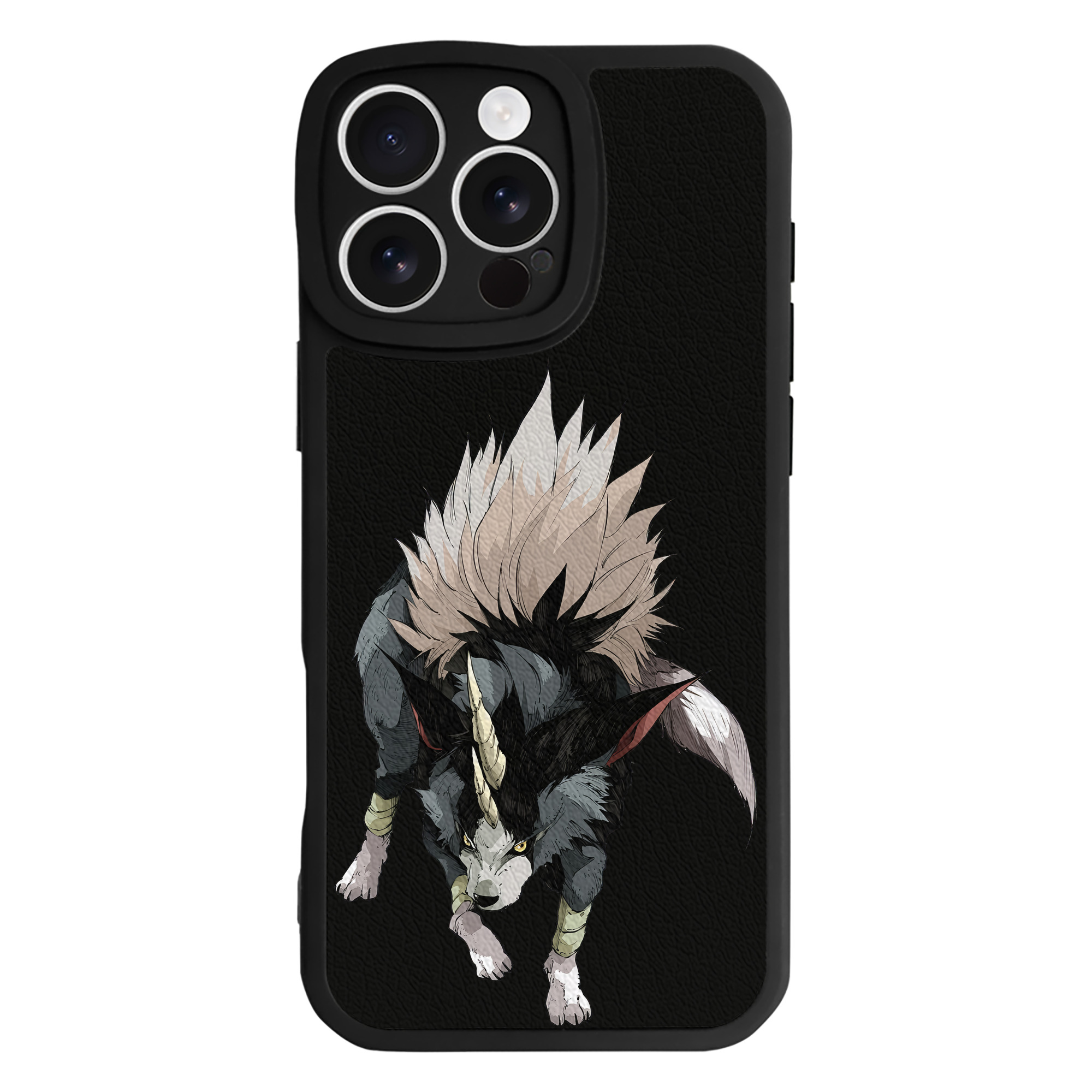 （画像用） 転スラ Regarding Reincarnated to Slime 【iPhone 16シリーズ対応】シリコンスマホケース（レザー調） 材質：シリコン